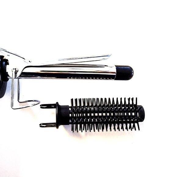 PERFECTION Curling Iron Set: 1/2 & 3/4" Swivel Cord/Cool Tip/Stand/Detach. Comb - Picture 5 of 10